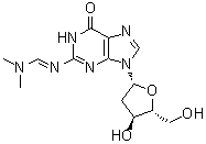 structure of CAS# 17331-13-4, 2'-Deoxy-N-[(dimethylamino)methylene]guanosine