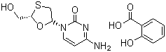 structure of CAS# 173522-96-8, Lamivudine salicylate