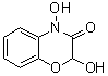 CAS # 17359-54-5, 2,4-Dihydroxy-2H-1,4-benzoxazin-3(4H)-one, (±)-DIBOA, 2,4-Dihydroxy-1,4-benzoxazin-3-one