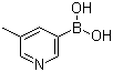 structure of CAS# 173999-18-3, 5-Methylpyridine-3-boronic acid