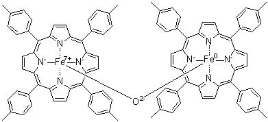 CAS # 174094-31-6, mu-Oxobis[5,10,15,20-tetrakis(4-methylphenyl)-21H,23H-porphinato(2-)-N21,N22,N23,N24]di-Iron(1+)