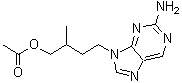 structure of CAS# 174155-70-5, 2-Amino-beta-methyl-9H-purine-9-butanol acetate (ester)
