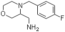 structure of CAS# 174561-70-7, 3-氨甲基-4-(4-氟苄基)吗啉