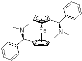 structure of CAS# 174589-08-3, 1,1'-Bis((R)-(dimethylamino)(phenyl)methyl)ferrocene