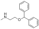 structure of CAS# 17471-10-2, 2-(二苯基甲氧基)-N-甲基乙基胺