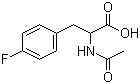 structure of CAS# 17481-06-0, N-Acetyl-4-fluoro-DL-phenylalanine
