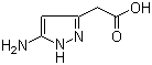 structure of CAS# 174891-10-2, (5-氨基吡唑-3-基)乙酸