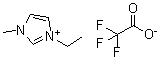 structure of CAS# 174899-65-1, 1-甲基-3-乙基咪唑鎓三氟乙酸盐