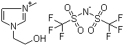 structure of CAS# 174899-86-6, 1-(2-Hydroxyethyl)-3-methylimidazolium bis(trifluoromethanesulfonyl)imide