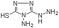 structure of CAS# 1750-12-5, 4-Amino-3-hydrazino-1,2,4-triazol-5-thiol