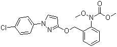 CAS # 175013-18-0, Pyraclostrobine, Methyl N-[2-[[1-(4-chlorophenyl)pyrazol-3-yl]oxymethyl]phenyl]-N-methoxycarbamate