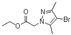 structure of CAS# 175137-54-9, Ethyl [4-bromo-3,5-dimethyl-1H-pyrazol-1-yl]acetate