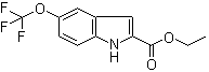 CAS # 175203-82-4, Ethyl 5-trifluoromethyloxy-1H-indole-2-carboxylate, 5-(Trifluoromethoxy)indole-2-carboxylic acid ethyl ester, Ethyl 5-trifluoromethoxy-1H-indole-2-carboxylate