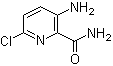 3-氨基-6-氯吡啶-2-甲酰胺分子结构 (CAS 175358-01-7)