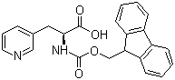 CAS # 175453-07-3, (S)-N-Fmoc-(3-Pyridyl)alanine, Fmoc-3-(3-pyridyl)-L-alanine, N-(9-Fluorenylmethoxycarbonyl)-3-pyridyl-L-alanine