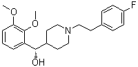CAS # 175673-57-1, (alphaS)-alpha-(2,3-Dimethoxyphenyl)-1-[2-(4-fluorophenyl)ethyl]-4-piperidinemethanol, (-)-MDL 100907, (S)-MDL 100907, M 100009, MDL 100009