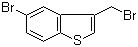 structure of CAS# 1757-24-0, 5-溴-3-溴甲基苯并[b]噻吩