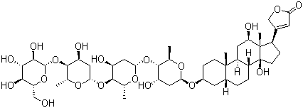 structure of CAS# 17598-65-1, Deslanoside