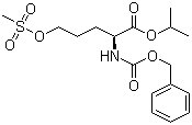 CAS # 176237-45-9, 5-[(Methylsulfonyl)oxy]-N-[(phenylmethoxy)carbonyl]-L-norvaline isopropyl ester