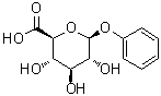 structure of CAS# 17685-05-1, Phenyl beta-D-glucuronide