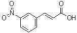 CAS # 1772-76-5, trans-3-Nitrocinnamic acid, (2E)-3-(3-Nitrophenyl)-2-propenoic acid, (E)-3-Nitrocinnamic acid, (E)-m-Nitrocinnamic acid, trans-3-(3-Nitrophenyl)acrylic acid