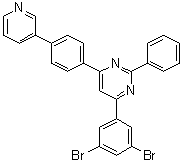 CAS 登录号：1776083-02-3, 4-(3,5-二溴苯基)-2-苯基-6-[4-(3-吡啶基)苯基]嘧啶