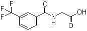 structure of CAS# 17794-48-8, 2-[3-(Trifluoromethyl)benzoyl]aminoacetic acid