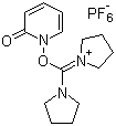 CAS # 177966-55-1, O-(1,2-Dihydro-2-oxo-1-pyridyl)-N,N,N',N'-bis(tetramethylene)uronium hexafluorophosphate