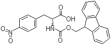 structure of CAS# 177966-63-1, Fmoc-D-4-硝基苯丙氨酸