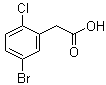 structure of CAS# 177985-34-1, 5-Bromo-2-chlorobenzeneacetic acid