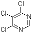 structure of CAS# 1780-27-4, 4,5,6-Trichloropyrimidine