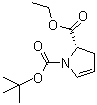 structure of CAS# 178172-26-4, (S)-1-Boc-2,3-dihydro-2-pyrrolecarboxylic acid ethyl ester