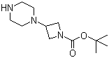 structure of CAS# 178311-48-3, 1-叔丁氧羰基-3-(1-哌嗪基)氮杂环丁烷