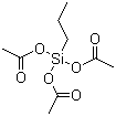 structure of CAS# 17865-07-5, 丙基三乙酰氧基硅烷