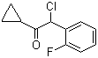 structure of CAS# 178688-43-2, 2-氯-1-环丙基-2-(2-氟苯基)乙酮