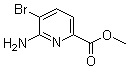 structure of CAS# 178876-82-9, 6-氨基-5-溴吡啶-2-羧酸甲酯