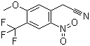 structure of CAS# 178896-77-0, 5-甲氧基-2-硝基-4-(三氟甲基)苯乙腈