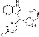 structure of CAS# 178946-89-9, 4-Chlorophenyl-3,3'-diindolylmethane