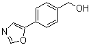 structure of CAS# 179057-18-2, 4-(5-Oxazolyl)benzenemethanol
