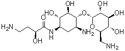 CAS 登录号：1793053-90-3, 4-O-(6-氨基-6-脱氧-alpha-D-吡喃葡萄糖基)-N1-[(2S)-4-氨基-2-羟基-1-氧代丁基]-2-脱氧-D-链霉胺