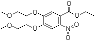 structure of CAS# 179688-26-7, Ethyl 4,5-bis(2-methoxyethoxy)-2-nitrobenzoate