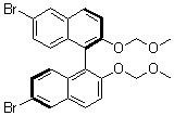 structure of CAS# 179866-74-1, (R)-6,6'-二溴-2,2'-双(甲氧基甲氧基)-1,1'-联萘