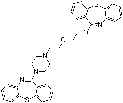 CAS # 1800608-95-0, 11-[4-[2-[2-(Dibenzo[b,f][1,4]thiazepin-11-yloxy)ethoxy]ethyl]-1-piperazinyl]dibenzo[b,f][1,4]thiazepine