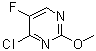 structure of CAS# 1801-06-5, 2-Methoxy-4-chloro-5-fluoropyrimidine