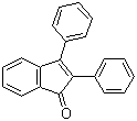 structure of CAS# 1801-42-9, 2,3-Diphenyl-1H-inden-1-one