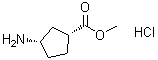 structure of CAS# 180196-56-9, (1R,3S)-3-Aminocyclopentanecarboxylic acid methyl ester hydrochloride