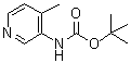 structure of CAS# 180253-66-1, (4-Methylpyridin-3-yl)carbamic acid tert-butyl ester
