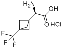 structure of CAS# 1807920-97-3, (2R)-2-amino-2-[3-(trifluoromethyl)bicyclo[1.1.1]pentan-1-yl]acetic acid hydrochloride