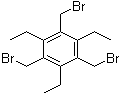 structure of CAS# 181058-08-2, 2,4,6-Triethyl-1,3,5-tris(bromomethyl)benzene