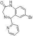 structure of CAS# 1812-30-2, 溴西泮